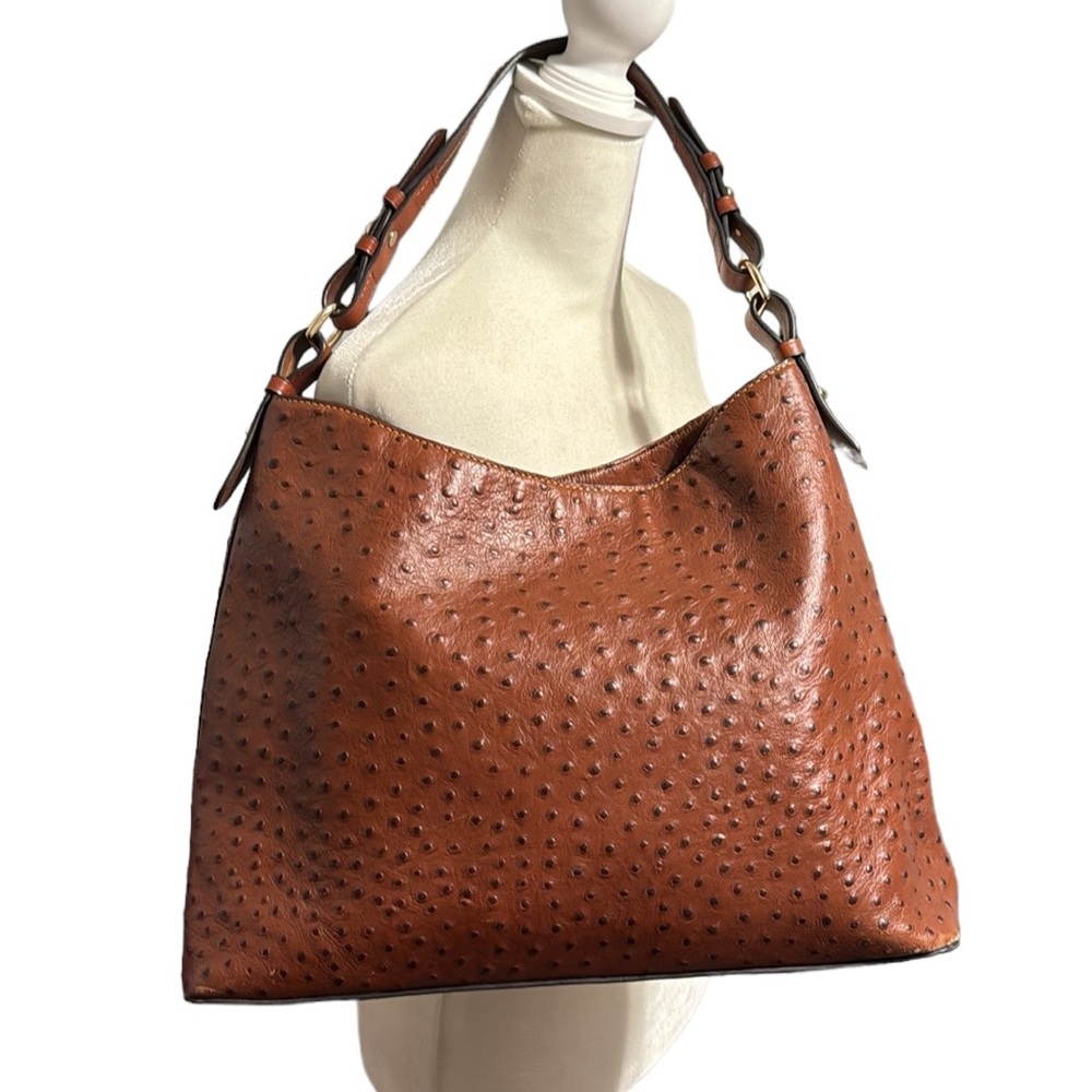 DOONEY & BOURKE Ostrich hobo bag with matching wallet - Picture 7 of 14